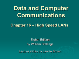 Chapter 16 - William Stallings, Data and Computer