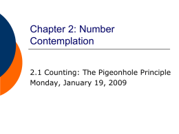 Chapter 2: Number Contemplation