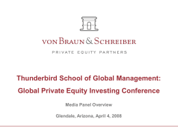 Thunderbird Global Private Equity Investing Conference