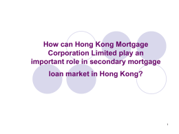 How can Hong Kong Mortgage Corporation Limited play an