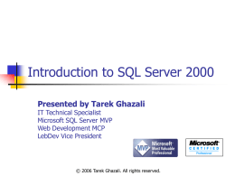 SQL Server 2000