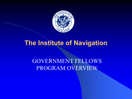 ION Government Fellows Program Overview