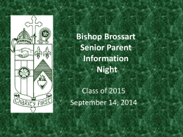 Bishop Brossart Senior Night
