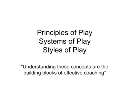 Principles of Play - Welcome to the NWT Soccer Association