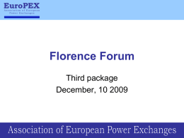 Florence Forum - EUROPEX