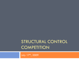 Structural control competition - University of Illinois at