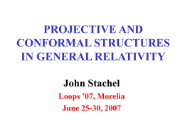 PROJECTIVE AND CONFORMAL STRUCTURES IN GENERAL RELATIVITY