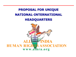 Business Overview - All India Human Rights Association