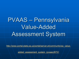 20110209-02 PVAAS presentation 2-9-11