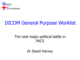 DICOM General Purpose Worklist