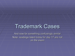 Trademark Cases - Bradley University