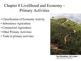 Chapter 8 Livelihood and Economy