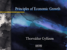 Principles of Economic Growth