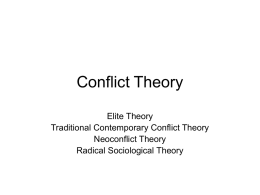 Conflict Theory - Publish Web Server