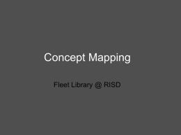 Concept Mapping Tutorial - Rhode Island School of Design