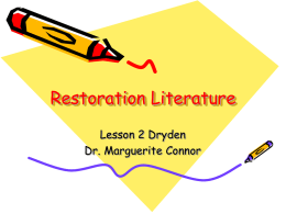 Restoration Literature