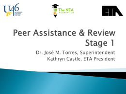 Peer Assistance & Review