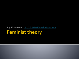 Feminist theory