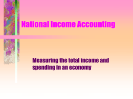 National Income Accounting