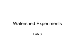 Paired Watershed Experiment