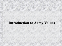 Army Values - The NCO Source