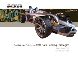 PDMWorks Enterprise Data Loading Strategies