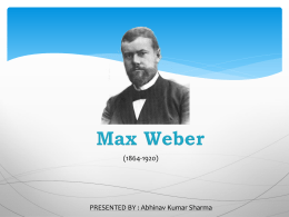 Max Weber – Bureaucracy