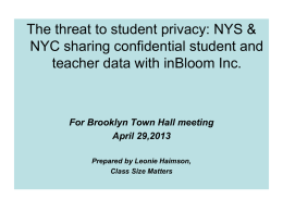 NYS & 7 other states plan to share confidential student