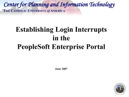 PeopleSoft Technical Overview