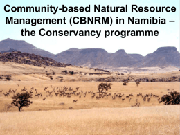 Conservancies and CBNRM in Namibia