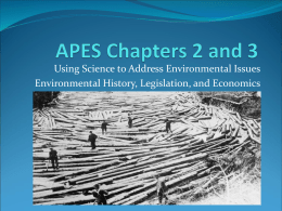 APES Chapters 2 and 3
