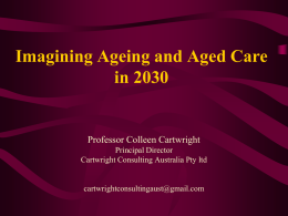 AGEING, WORK & HEALTH - Baptist Care Australia