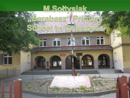 M. Sołtysiak 'Barabasz' Primary School in Daleszyce