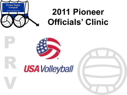 2007 Pioneer Officials Clinic