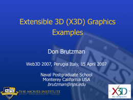 Web3D 2007 X3D Tutorial