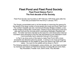 Fleet Pond and Fleet Pond Society Fleet Pond History Part 3