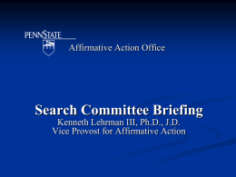 Penn State University Affirmative Action Office