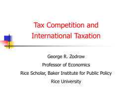Alternative Individual Tax Bases