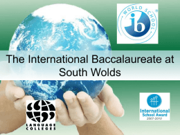 The International Baccalaureate