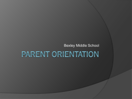 Parent orientation - Bexley City Schools / Homepage