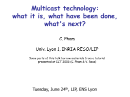 Multicast technology: what it is, what have been done