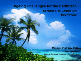 An overview ageing in the Caribbean