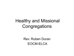 New Congregational Development