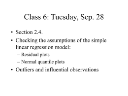 Class 6: Tuesday, Sep. 28 - University of Pennsylvania