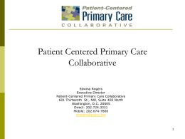 Patient Centered Primary Care Collaborative