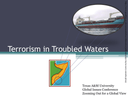 Somalia – Terrorism with Troubled Waters