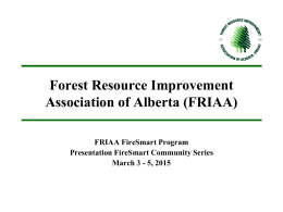 Forest Resource Improvement Association of Alberta (FRIAA