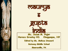 Maurya & Gupta Empires - Home : Gateway School District