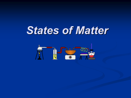 Chapter 13 States of Matter - Alamo Heights Independent