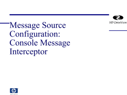 Message Source: SNMP Event Interception